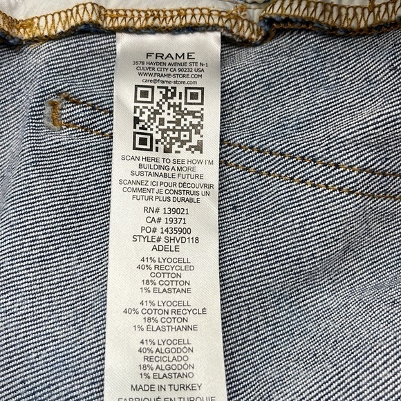 Frame Denim Adele High Rise Shorts Size 31 - Picture 10 of 16